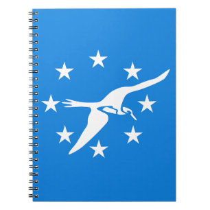 Notebook mit Flagge von Corpus Christi City Notizblock