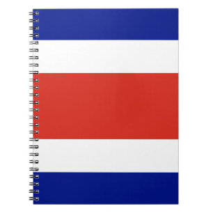Notebook mit Flagge von Costa Rica Notizblock