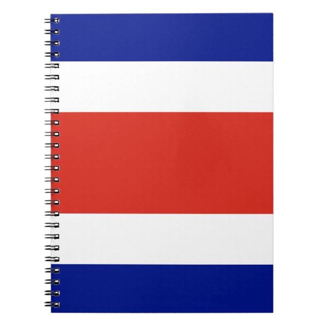 Notebook mit Flagge von Costa Rica Notizblock (Vorderseite)
