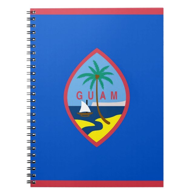 Notebook mit Flagge von Guam Notizblock (Vorderseite)
