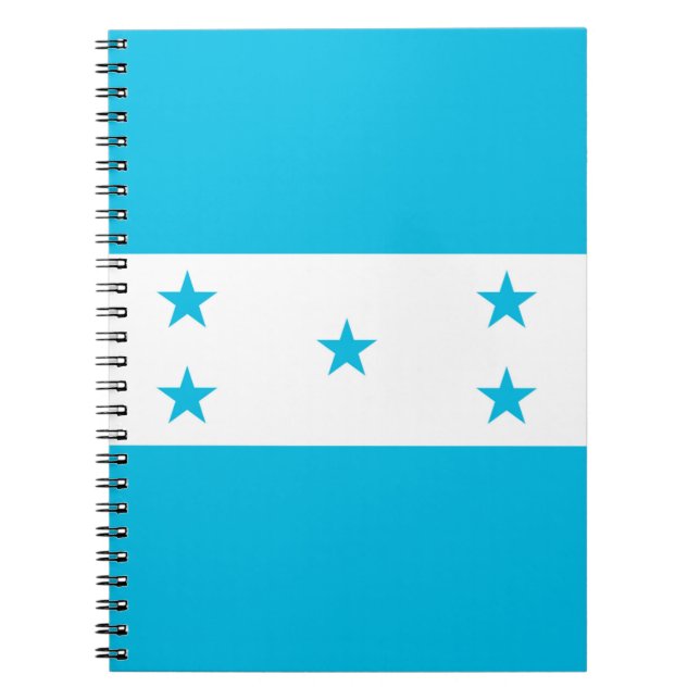 Notebook mit Flagge von Honduras Notizblock (Vorderseite)