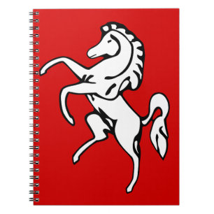 Notebook mit Flagge von Kent, England Notizblock