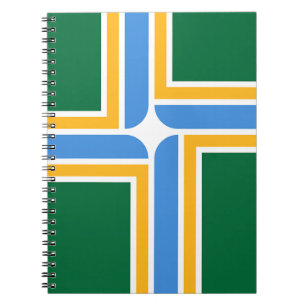 Notebook mit Flagge von Portland City Notizblock