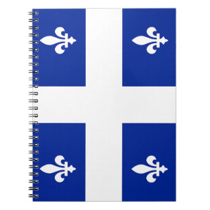 Notebook mit Flagge von Quebec Notizblock