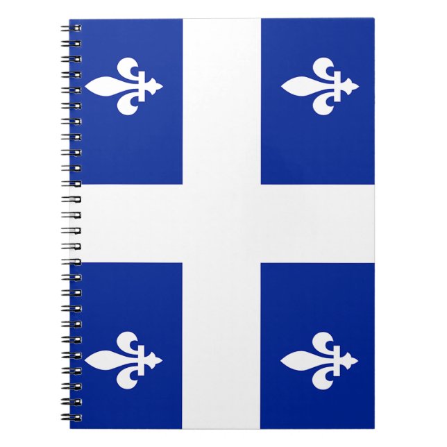 Notebook mit Flagge von Quebec Notizblock (Vorderseite)