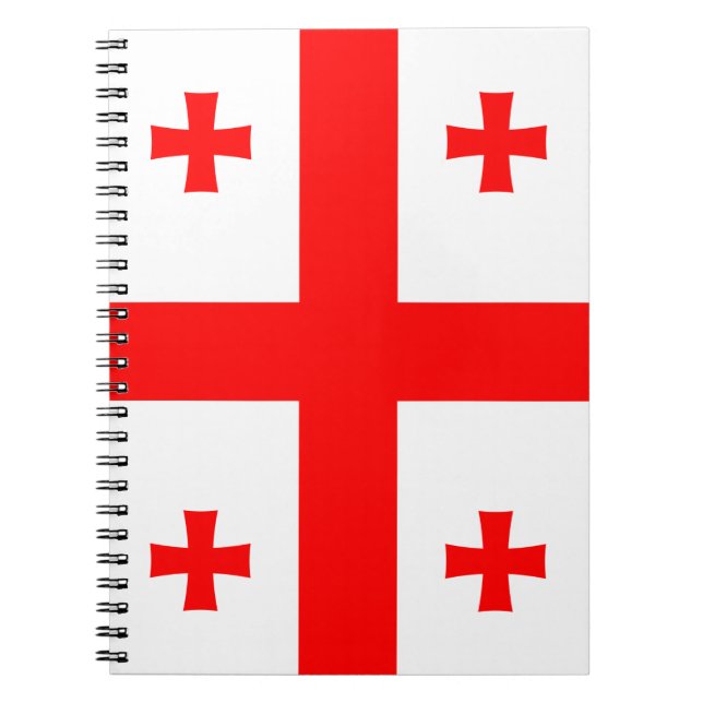 Notebook mit georgischer Flagge Notizblock (Vorderseite)