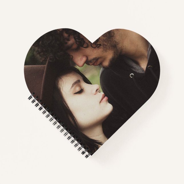 Notebook mit Heart Shaped Custom Foto Notizbuch (Vorderseite)