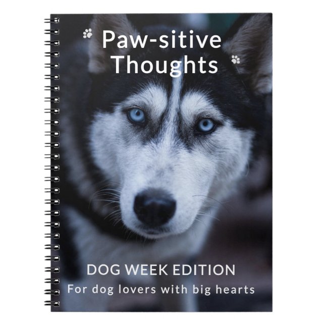 Notebook mit individueller Dog-Woche - Niedlich un Notizblock (Vorderseite)
