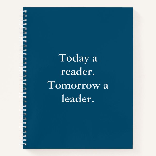 Notebook mit Inspiration Positive Affirmative Scho Notizbuch (Vorderseite)