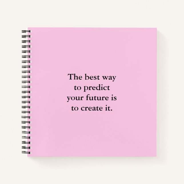 Notebook mit Inspiration Positive Affirmative Scho Notizbuch (Vorderseite)