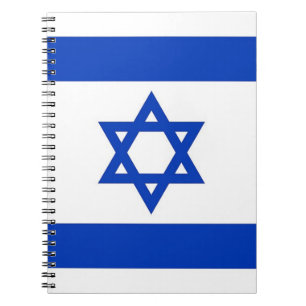 Notebook mit israelischer Flagge Notizblock