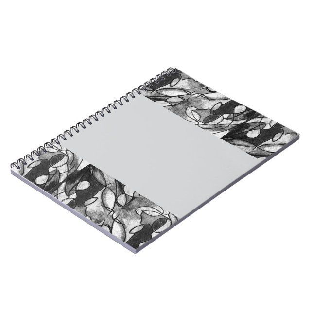 Notebook mit "Lack of Blue"-Grafik Notizblock (Linke Seite)