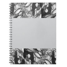 Notebook mit "Lack of Blue"-Grafik