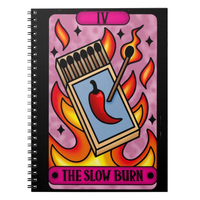 Notebook mit langsamem Tarot Notizblock (Vorderseite)