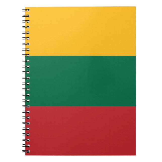 Notebook mit litauischer Flagge Notizblock (Vorderseite)