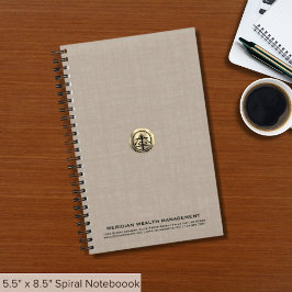 Notebook mit Logo 5.5" x 8.5" Notizbuch