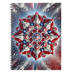 Notebook mit norwegischen Farben Abstract Design Notizblock
