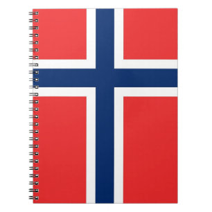 Notebook mit norwegischer Flagge Notizblock