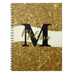 Notebook mit personalisiertem Glitzer Notizblock
