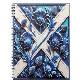 Notebook mit schottischem Thistles Modern Design Notizblock