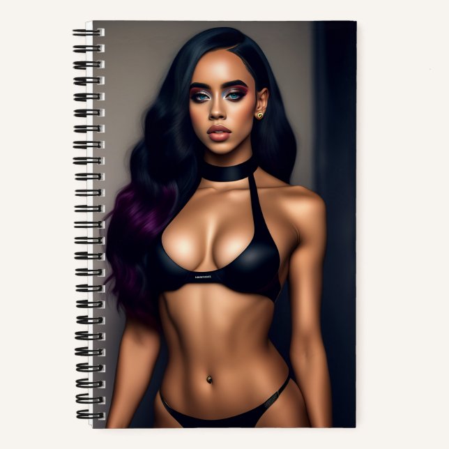 Notebook mit schwarzem Gift Notizbuch (Vorderseite)