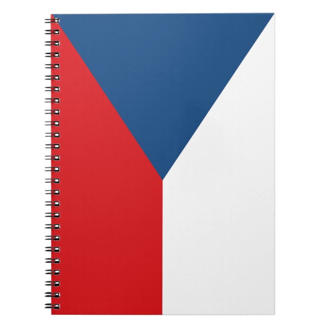 Notebook mit tschechischer Flagge Notizblock (Vorderseite)