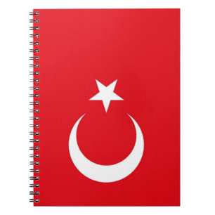Notebook mit türkischer Flagge Notizblock