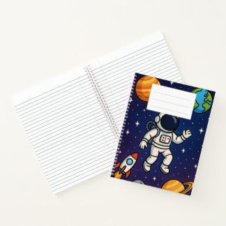 Notebook mit Weltraum Notizbuch