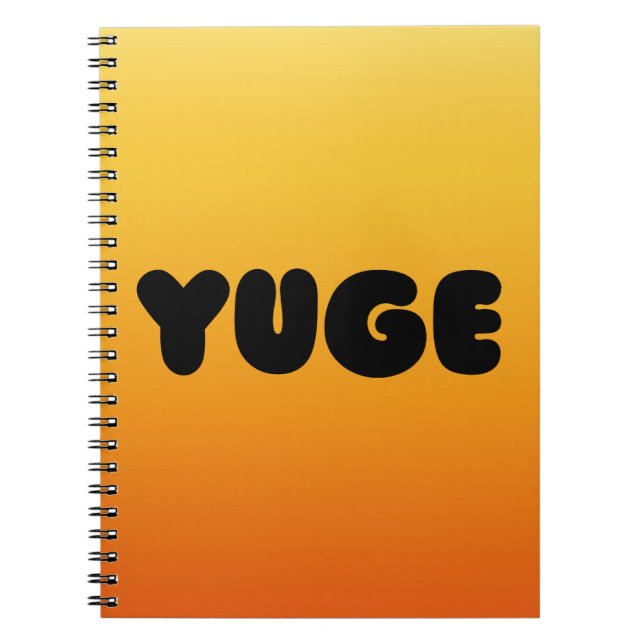 NOTEBOOK MIT YUGE-DESIGN-DECKER NOTIZBLOCK (Vorderseite)
