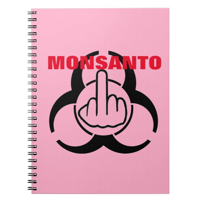 Notebook Monsanto Bio Hazard Gedreht Notizblock (Vorderseite)