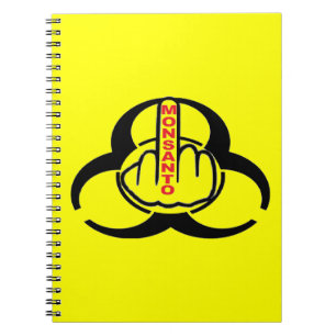 Notebook Monsanto Bio Hazard Gedreht Notizblock