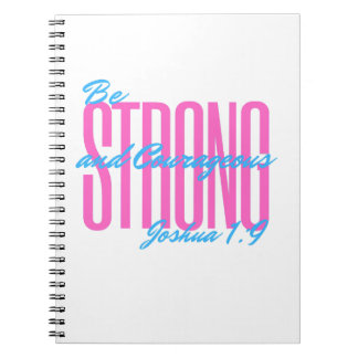 Notebook Motivierend Joshua 1:9 Notizblock