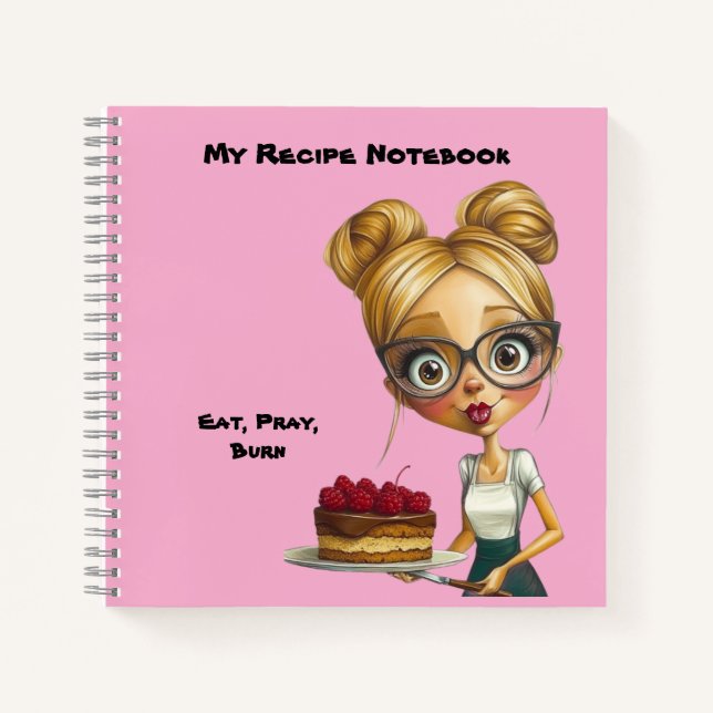 Notebook. My recipe book. With humor. Notizbuch (Vorderseite)
