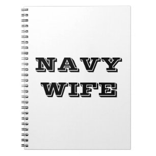 Notebook-Navy-Ehefrau Notizblock