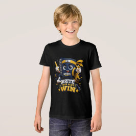 Notebook Ninja | Süße Schreibmaskottchen für den S Tri-Blend Shirt