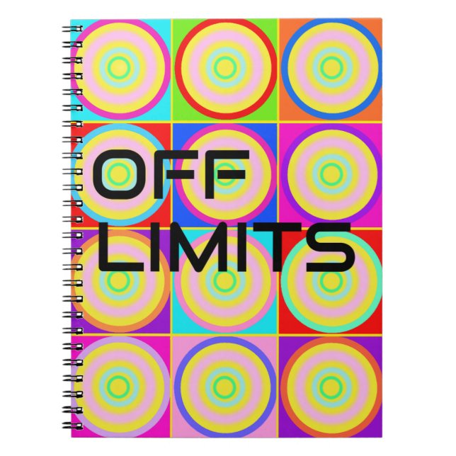 Notebook "Off Limits" Notizblock (Vorderseite)