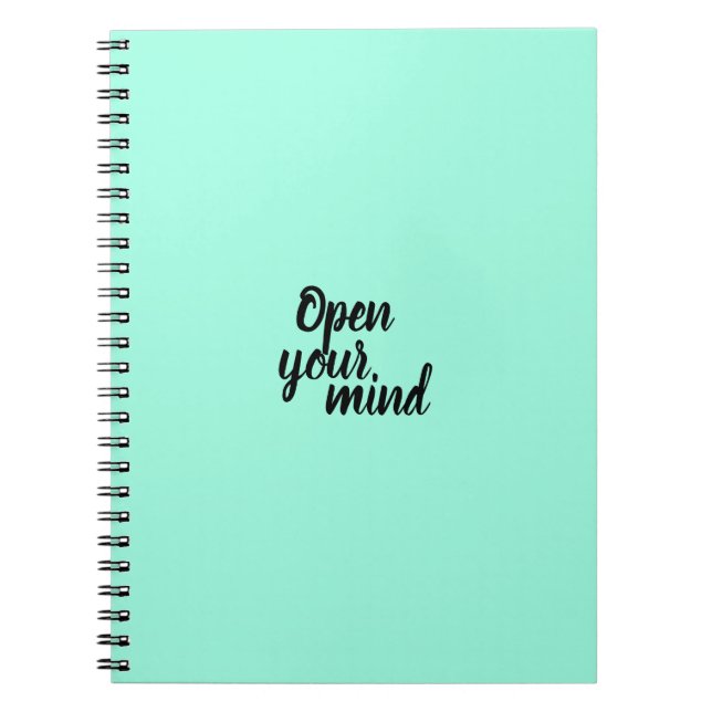 Notebook öffnen Sie Ihren Geist Notizblock (Vorderseite)