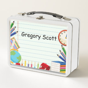 Notebook-Papier-Schule Angebot Thema Kinder Metall Brotdose