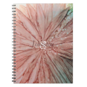 Notebook "Pinkish Blume" personalisieren Notizblock