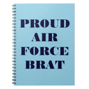 Notebook Proud Air Force Brat Notizblock