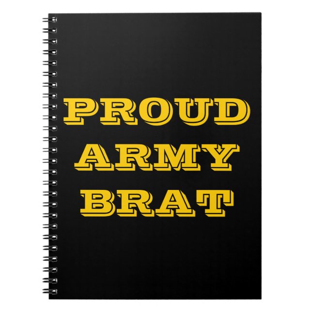 Notebook Proud Army Brat Notizblock (Vorderseite)