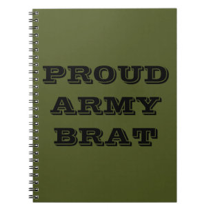 Notebook Proud Army Brat Notizblock