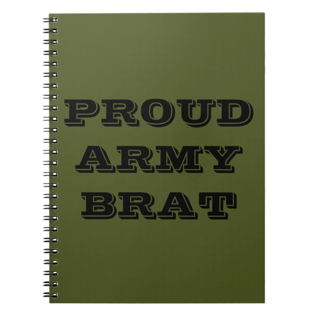 Notebook Proud Army Brat Notizblock (Vorderseite)