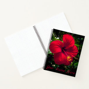 Notebook "Red Hibisken" Notizbuch