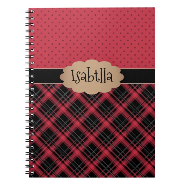 Notebook-Retro, Retro, kariert, Patchwork Notizblock (Vorderseite)