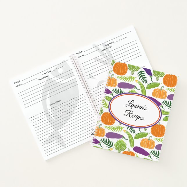 Notebook-Rezept Notizbuch (Innenseite)