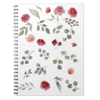Notebook, Rose, Rot, Blume, Blumen