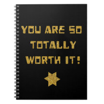 Notebook - Sie sind so sehr wert!