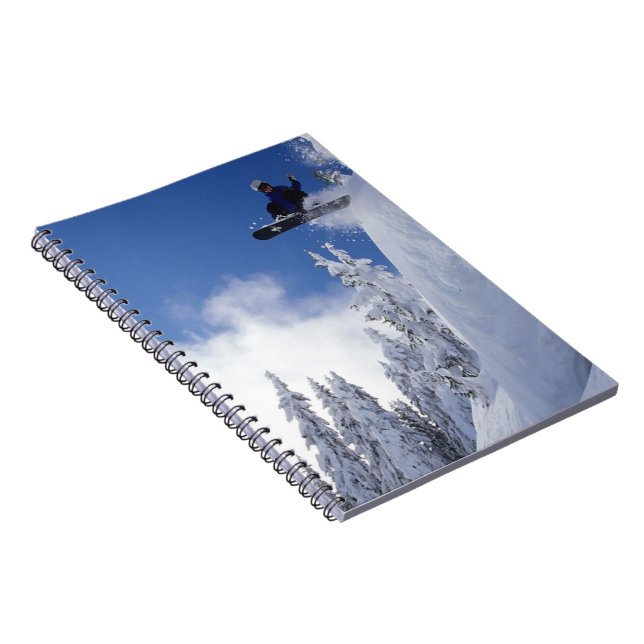 Notebook-Snowboarder Notizblock (Rechte Seite)