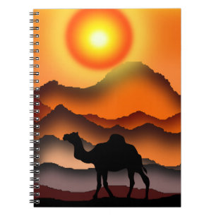 Notebook-Sonnenuntergang Notizblock